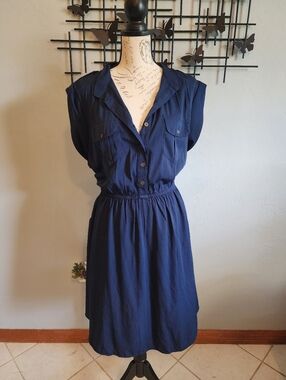 Speed Control Navy Blue Mini Dress